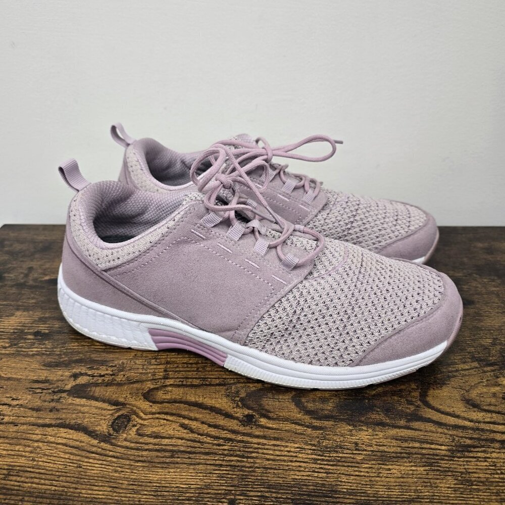Orthofeet Francis Walking Casual Shoes Pink Rose Women’s Size 11 2E (Extra Wide)